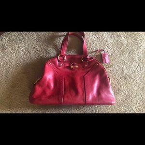 Red Yves Saint Laurent Bag with Tags
